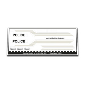 Replacement Sticker for Set 4021 - Police Patrol