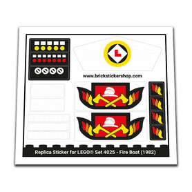 Replacement Sticker for Set 4025 - Fire Boat