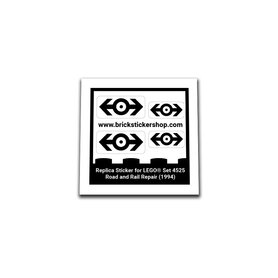 Replacement Sticker for Set 4525 - Road and Rail Repair