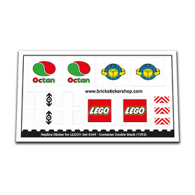 Replacement Sticker for Set 4549 - Container Double Stack