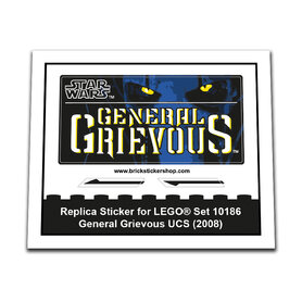 Replacement Sticker for Set 10186 - General Grievous UCS