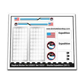 Replacement Sticker for Set 10231 - Shuttle Expedition