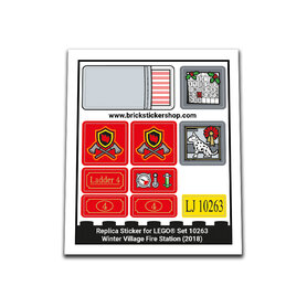 Replacement Sticker for Set 10263 - Winter Village Fire Station