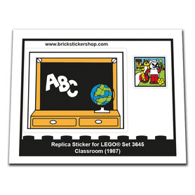 Replacement Sticker for Set 3645 - Classroom
