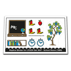 Replacement Sticker for Set 3647 - School Room