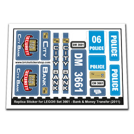 Replacement Sticker for Set 3661 - Bank & Money Transfer