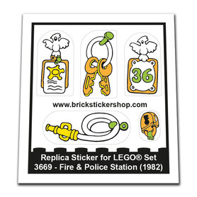 Replacement Sticker for Set 3669 - Fire & Police Station