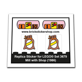 Replacement Sticker for Set 3679 - Mill with Shop