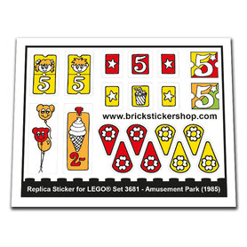 Replacement Sticker for Set 3681 - Amusement Park
