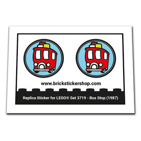 Replacement Sticker for Set 3719 - Bus Stop