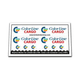 Replacement Sticker for Set 2149 - Color Line Container Lorry