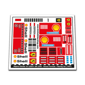 Replacement Sticker for Set 2556 - Ferrari Formula 1 Racing Car