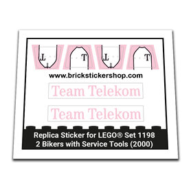 Replacement Sticker for Set 1198 - 2 Bikers with Service Tools