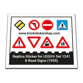 Replacement Sticker for Set 1241 - 8 Road Signs