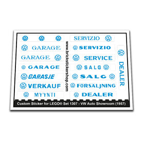 Replacement Sticker for Set 1307 - VW Auto Showroom