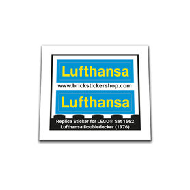 Replacement Sticker for Set 1562 - Lufthansa Doubledecker