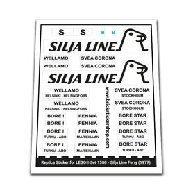 Replacement Sticker for Set 1580 - Silja Line Ferry