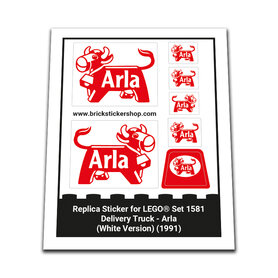 Replacement Sticker for Set 1581 - Delivery Truck - Arla