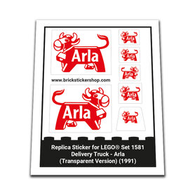 Replacement Sticker for Set 1581 - Delivery Truck - Arla