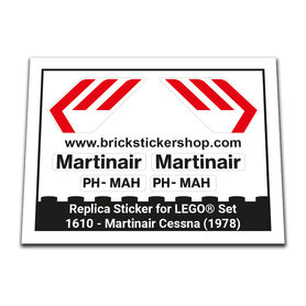 Replacement Sticker for Set 1610 - Martinair Cessna