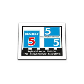 Replacement Sticker for Set 1750 - Renault Formula 1 Racer