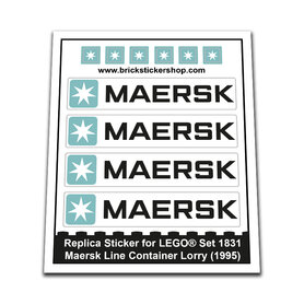 Replacement Sticker for Set 1831 - Maersk Line Container Lorry