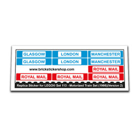 Replacement Sticker for Set 113 - Motorized Train Set(Version 2)