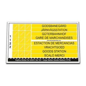 Replacement Sticker for Set 165 - Cargo Station