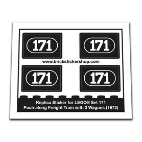Replacement Sticker for Set 171 - Push-along Freight Train with 3 Wagons