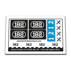 Replacement Sticker for Set 182 - Train with Signal