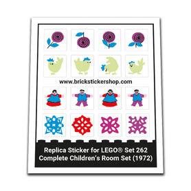 Replacement Sticker for Set 262 - Complete Children's Room Set