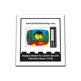 Replacement Sticker for Set 278 - Television Room