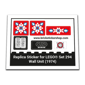 Replacement Sticker for Set 294 - Wall Unit