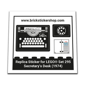 Replacement Sticker for Set 295 - Secretary's Desk