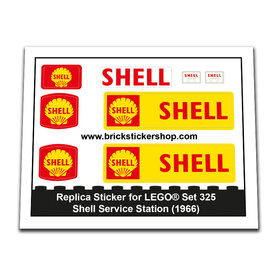 Replacement Sticker for Set 325 - Shell Service Station