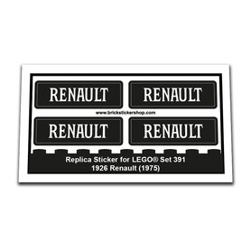 Replacement Sticker for Set 391 - 1926 Renault