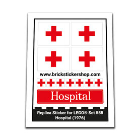 Replacement Sticker for Set 555 - Hospital
