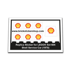 Replacement Sticker for Set 604 - Shell Service Car
