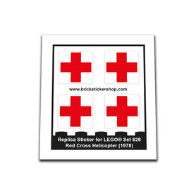 Replacement Sticker for Set 626 - Red Cross Helicopter