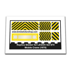 Replacement Sticker for Set 670 - Mobile Crane