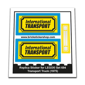 Replacement Sticker for Set 694 - Transport Truck