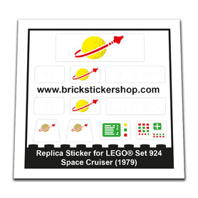 Replacement Sticker for Set 924 - Space Cruiser