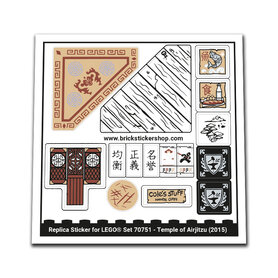 Replacement Sticker for Set 70751 - Temple of Airjitzu