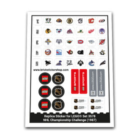 Replacement Sticker for Set 3578 - NHL Championship Challenge