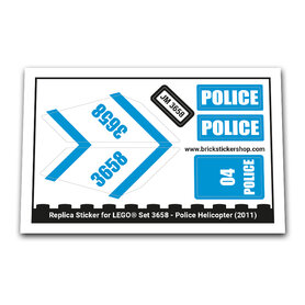 Replacement Sticker for Set 3658 - Police Helicopter