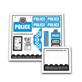 Replacement Sticker for Set 4440 - Forest Police Station
