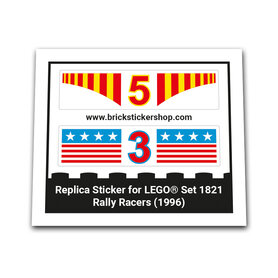 Replacement Sticker for Set 1821 - Rally Racers