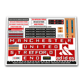 Replacement Sticker for Set 10272 - Old Trafford - Manchester United