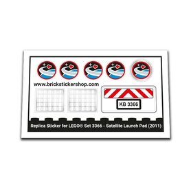 Replacement Sticker for Set 3366 - Satellite Launch Pad