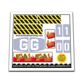 Replacement Sticker for Set 70656 - garmadon, Garmadon, GARMADON!